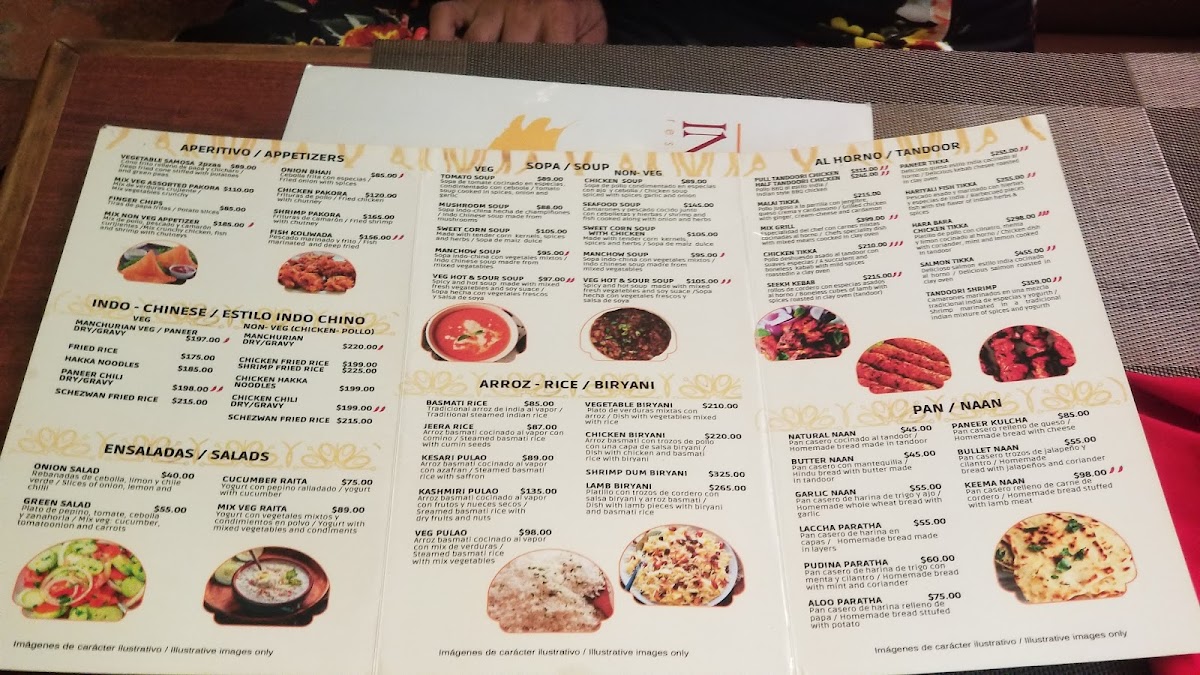 Taste Of India Cancun Menu - Image 1