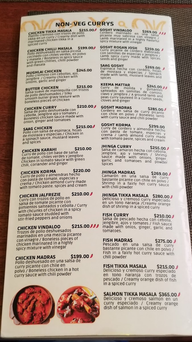 Taste Of India Cancun Menu - Image 3