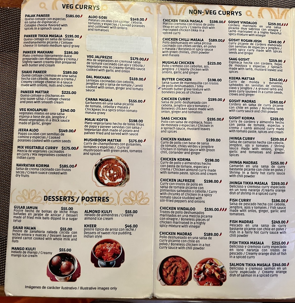 Taste Of India Cancun Menu - Image 4