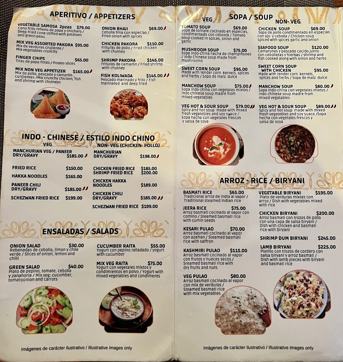 Taste Of India Cancun Menu - Image 5